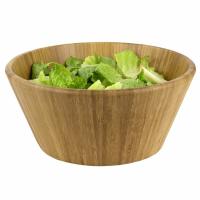 Buy cheap Free Heavy Metals Bamboo Wooden Bowls , Wood Salad Serving Set For School product