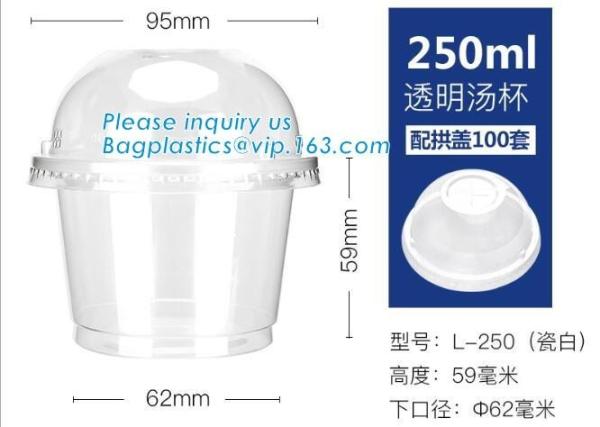 Buy cheap 100% biodegradable eco friendly soup paper cup with PLA lid,Disposable soup paper Pla coated cups packaging, bagplastics from wholesalers