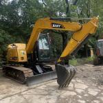 7000KG Second Hand Sany 75 C Excavator Good Excavator Efficiency 7T Operating