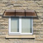 3.43kgs 90x100cm Outdoor Polycarbonate Awning