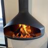 Buy cheap Carbon Steel Indoor Hanging Fireplace Ceiling Mounted Suspended Wood Stove from wholesalers