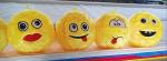 6" Inflatable Face Balls Diameter 20'' Fluffy Emoj Balls for Children
