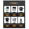 Buy cheap 36.5*48.5cm Side Shelf Stainless Steel Charcoal Barbecue Smoker Grill for Custom Logo from wholesalers