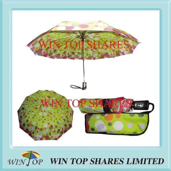 Buy cheap Nickel Plated Full Automatic Printed Elegant Umbrella from wholesalers