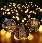 Warm White Balcony 50LEDs Solar String Fairy Lights