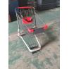 Buy cheap Coated Metal Steel Grocery Store Powder Shopping Trolley With 4 Wheel , SGS / ISO9002 from wholesalers