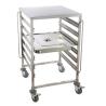 Buy cheap Mobile Commercial Hotel Equipment Bakery Tray Rack Trolley Stainless Steel Food Trolley from wholesalers