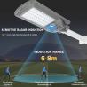 Buy cheap RoHS 150W Solar Powered Outdoor Street Lights Intelligent Radar For Garden from wholesalers