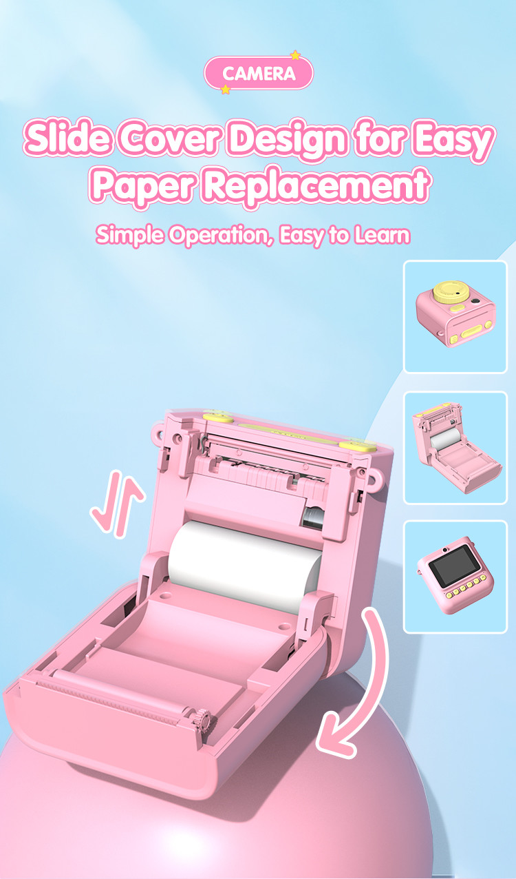 2.4 Inch Screen Color Printing Camera 1080P Full HD Video Ringing Photos To Life For Kids