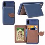 2018 Summer Leaf Buckle Card Slots Camera Photos Holder Wallet Stand Flip Pu