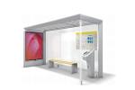 201 / 304 / 316 Stainless Steel Bus Stop Shelter Advertising Screen 1500*3500mm