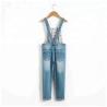Buy cheap Light Blue Overall Dungaree Jeans Jumpsuit For Children Girl Anti - Pilling from wholesalers