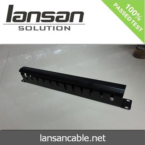 Buy cheap Black Plastic Network Cable Management 1U High Density Horizontal RoHS from wholesalers