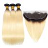 Buy cheap 100 Virgin Brazilian Straight Hair Bundles With Lace Frontal 13 X 4 from wholesalers