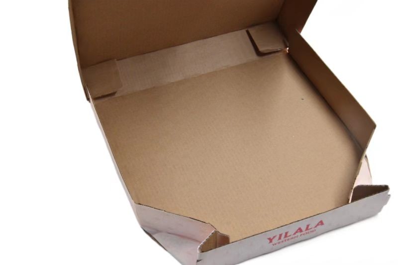 Custom Red Corrugated Mailer Pizza Packaging Box Rigid Paper Material
