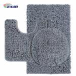 1800gsm Door Carpet Mats Grey Microfiber Chenille PU Coated Backing Toilet Floor