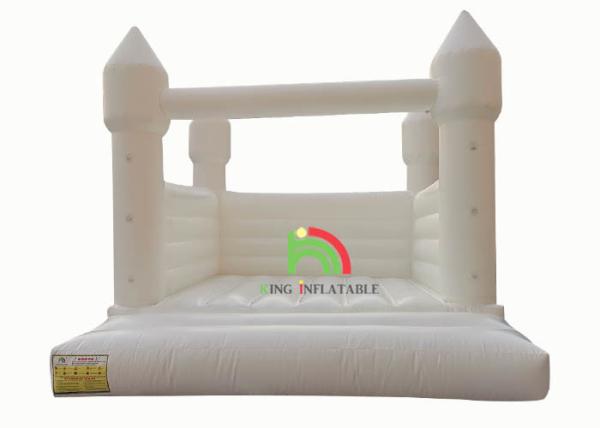 Buy cheap Inflatable Bouncer Castle 13ft*11.5ft*10ft White Jumper Bouncy Castle Wedding Decorations Jumping Bed For Party from wholesalers