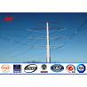 Buy cheap Conical type electric power pole 2.75mm thickness steel plate three sections from wholesalers