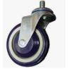 Buy cheap 4 Inch Blue Polyurethane PU Shopping Cart Caster Wheels from wholesalers