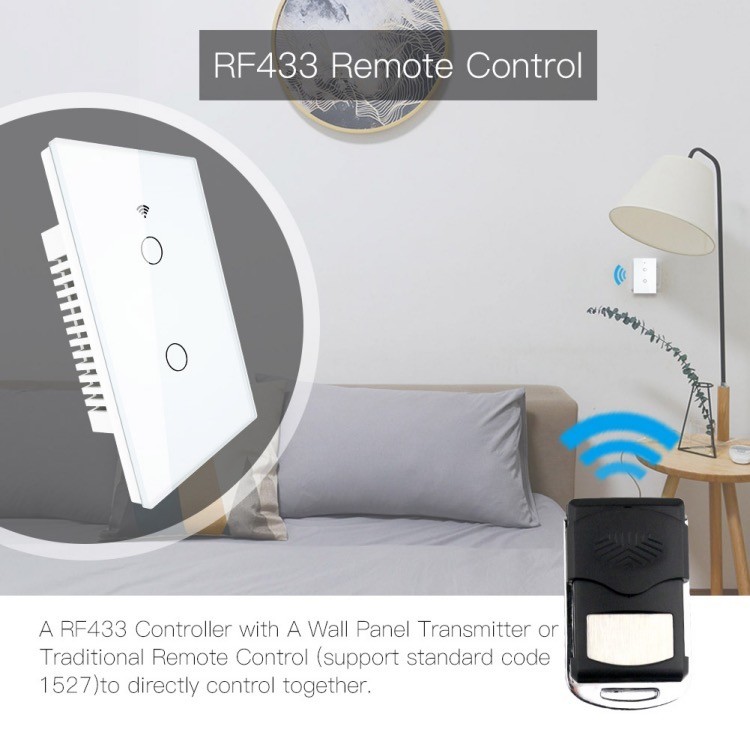 Touch Glass Panel General Type 1/2/3/4 Gang Wifi Light Switch Smart Home 10A 90-260V
