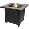 Buy cheap Black / Gray Table Top Steel Square Propane Fire Pit Outdoor from wholesalers