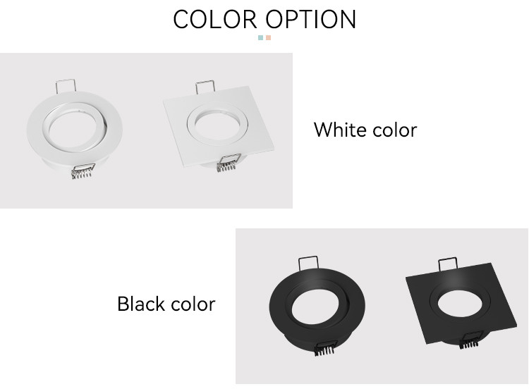Ocean Round MR16 Downlight Housing IP20 Led Can Light Housing Recycled