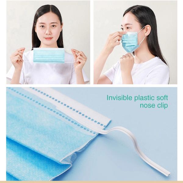 Buy cheap Medical Fabric Earloop Surgical Face Mask With 95% Filtering Efficiency from wholesalers