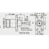 Buy cheap Stainless Steel Housing N Series Female RF Coaxial Connector from wholesalers
