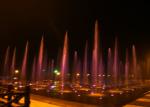 Stainless Steel 304 Lighted Water Fountains / Modern Floor Fountain CE Approval