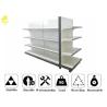 Buy cheap White Color Supermarket Steel Racks With Buckle Back Panel 80x30x2.0mm from wholesalers