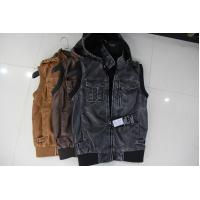 Buy cheap 3309 Men's PU vest jacket coat product