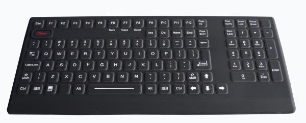 Buy cheap IP68 Silicone rubber 106 keys dynamic rated and ruggedized military grade keyboard from wholesalers