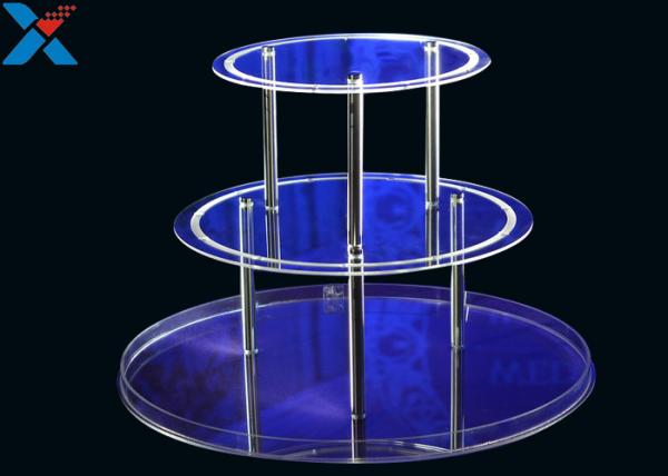 Buy cheap Round 3 Layers Acrylic Display Stands For Wedding Environmental And Recyclable from wholesalers