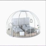 Solid Sheet Homes Prefab Outdoor Bubble Tent Restaurant Night Scene Transparent