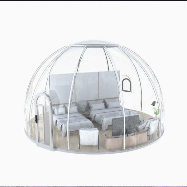 Buy cheap Solid Sheet Homes Prefab Outdoor Bubble Tent Restaurant Night Scene Transparent Camping Tent from wholesalers