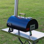 12" Wood Pellet Portable Outdoor Pizza Oven Includes Pizza Stone Peel Scraper