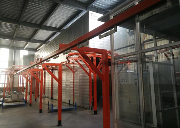 Professional Steel Substrate Automatic Powder Coating Machine With 2 Reciprocato