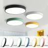 Buy cheap LED macaron ceiling light 12/18/30w proof room hotel lights lamp round colorful lighting from wholesalers