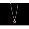 Buy cheap pendant with 18 kt pink gold chain with mother of pearl onyx and pave diamonds from wholesalers
