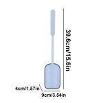 39.6cm Toilet Bowl Brush Silicone Wall Mounted Anti-Roll Anti-Drip Suitable for