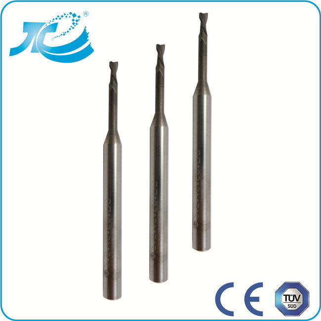 Carbide Flat End Mill for Deeper Cutting , 1mm 2mm 3mm End Mill