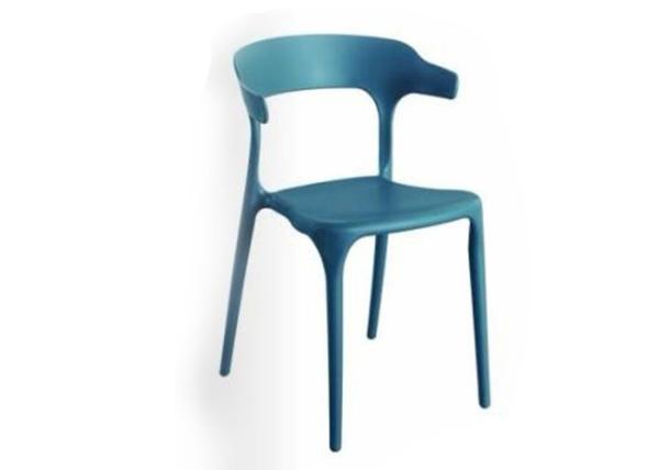 Buy cheap Blue Classic Stackable Modern Plastic Outdoor Dining Chairs from wholesalers