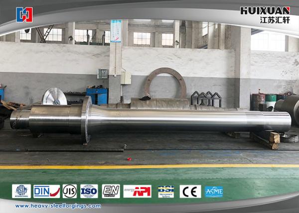 Buy cheap Driving Shaft With Drilled Flange Forged Alloy Steel 8000T Open Die Hydropress from wholesalers