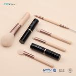 7PCS Synthetic Hair Alu Ferrule Mini Travel Brush Set