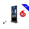 Buy cheap 4K Resolution Floor Standing LCD Advertising Display Kiosk Digital Signage 3G from wholesalers