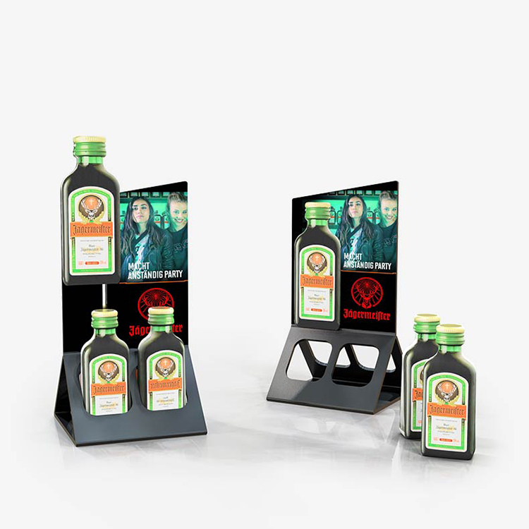 Countertop Metal Display Rack Beverage Can Holder Beverage Dispenser For Supermarket