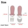 Buy cheap Silver Silicone Baby Cutlery 316 Stainless Steel Material For Kids from wholesalers