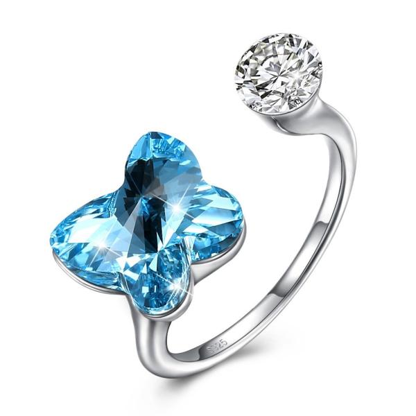 Buy cheap Butterfly Sterling Silver Jewelry Rings from wholesalers
