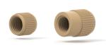 0.005mm Precision Custom PEEK Plastic Parts Peek Nuts Corrosion Resistant
