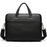 Buy cheap Full Grain Leather Briefcase Attache Laptop Bag Black Unisex Classy BRB03 from wholesalers